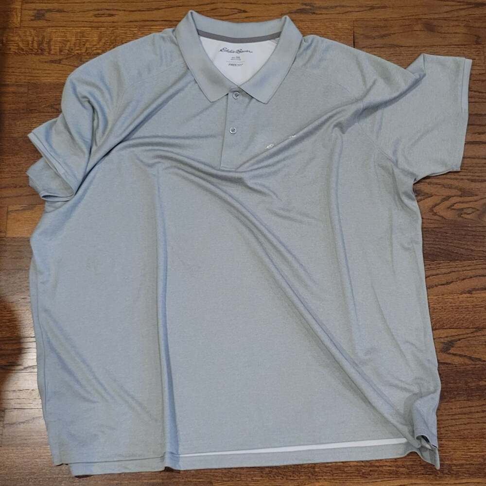 Eddie Bauer Men's Resolution Short Sleeve Polo Gray Size 3XL,NWT - Picture 6 of 6